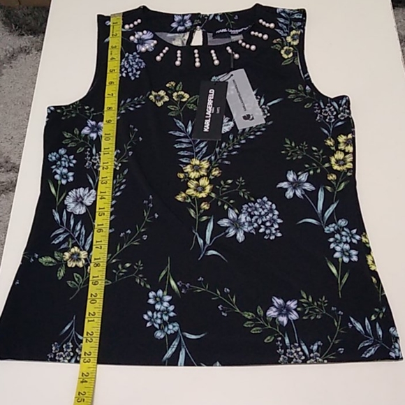 Karl Lagerfeld elegant top with pearls - Picture 7 of 10